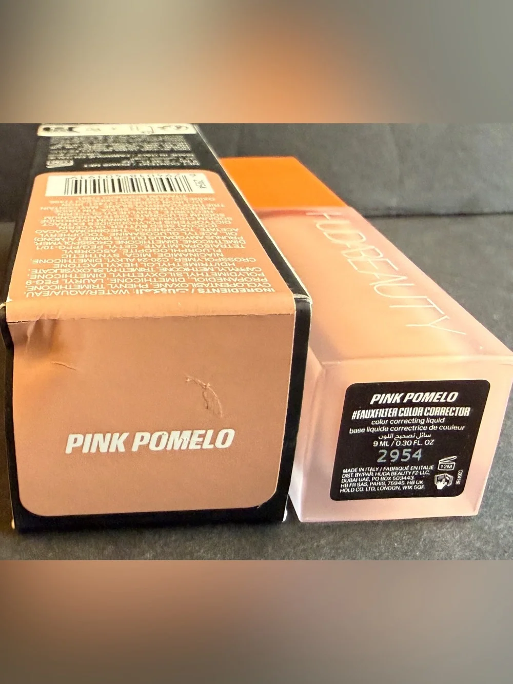 NIB Huda Beauty FauxFilter Color Corrector PINK POMELO Full Size 9ml New